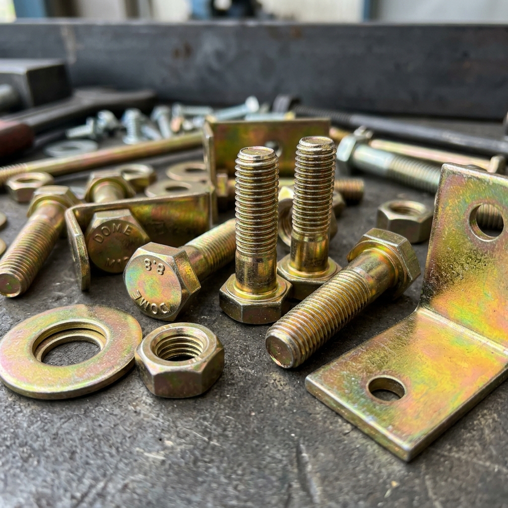 Sarı Kromat Galvaniz Kaplama Örneği